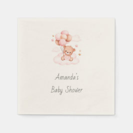 Het is een meisje, Barly Wacht. Baby shower Napkin Servet