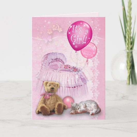 Het is een meisje! bekendmaking (Voorkant)