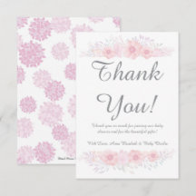 Het is een meisje bloemen eenvoudig baby shower bo