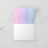 Het is een meisje bloemenvogelnest bedankje bedankkaart (Binnen)