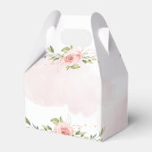 Het is een meisje blos blos baby shower Dank u Bedankdoosjes (Achterkant)