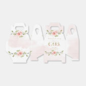 Het is een meisje blos blos baby shower Dank u Bedankdoosjes (Uitgevouwen)