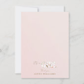 Het is een Meisje Blush Baby shower Dank je Uitnod Kaart (Voorkant)