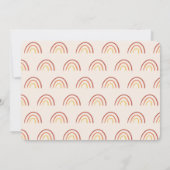 Het is een meisje blush roze pastel terracotta reg kaart (Achterkant)