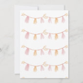 Het is een meisje boho ballon Baby shower Kaart (Achterkant)