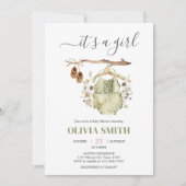 Het is een meisje Boho kleding Baby shower Kaart (Voorkant)