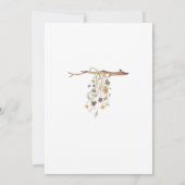 Het is een meisje Boho kleding Baby shower Kaart (Achterkant)