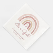 Het is een meisje Boho Rainbow Baby shower Servet (Hoek)