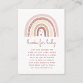 Het is een meisje Boho Rainbow Books voor Baby Informatiekaartje (Voorkant)