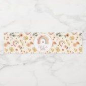 Het is een meisje Boho Rainbow Water Bottle Label  Waterfles Etiket (Enkel label)