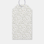 Het Is Een Meisje Botanische Baby Shower Cadeaulabel (Achterkant)