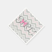 Het is een meisje! Bow Theme Baby showers servette Servetten (Hoek)