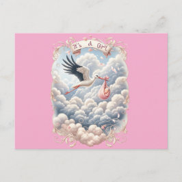 HET IS EEN MEISJE BRIEFKAART