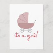 Het is een meisje briefkaart (Voorkant)