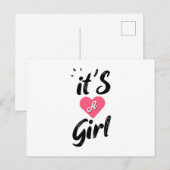 Het is een meisje briefkaart (Voorkant / Achterkant)