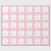 "Het is een meisje!" Cadeau inpakpapier (Vlak)