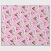 Het is een meisje. cadeaupapier (Vlak)