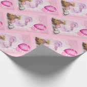 Het is een meisje. cadeaupapier (Hoek)