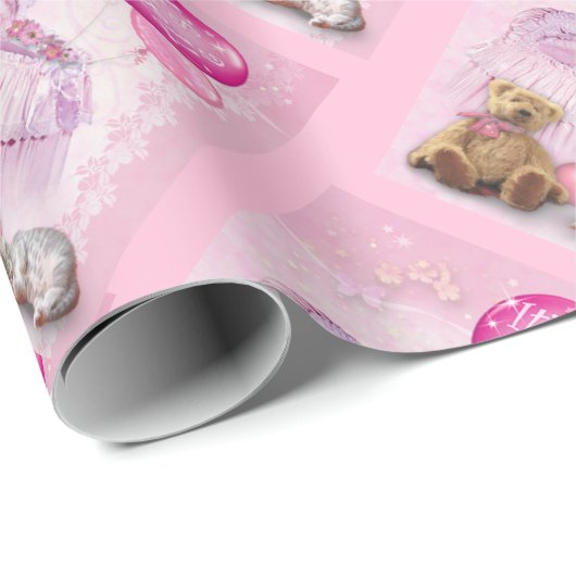 Het is een meisje. cadeaupapier (Rol Hoek)