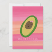 Het is een meisje Congrats Baby Avocado Waterverf Kaart (Voorkant)