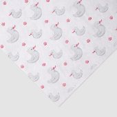 Het is een meisje: Cute Duck Pattern Tissuepapier (Detail)