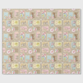 Het is een meisje Cute Little Beer Cadeaupapier (Vlak)