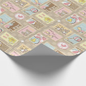 Het is een meisje Cute Little Beer Cadeaupapier (Hoek)