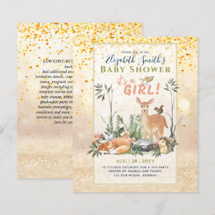 Het is een MEISJE! Cute Woodland Baby Animals Show