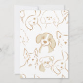 Het is een meisje cutie's puppy roze Baby shower Kaart (Achterkant)