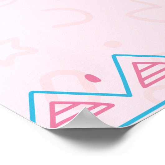 Het is een meisje dat snel uitkomt op dinosaurus b poster (Hoek)