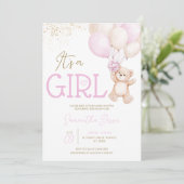 Het is een meisje dat we nauwelijks kunnen wachten kaart (Staand voorkant)