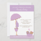 {het is een meisje!} de uitnodiging van het baby s (Voorkant)