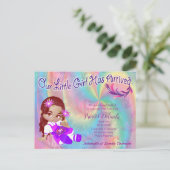 Het is een meisje - een Cutie-Pie Baby Briefkaart (Staand voorkant)