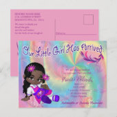 Het is een meisje - een Cutie-Pie Baby Briefkaart (Voorkant / Achterkant)