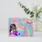 Het is een meisje - een Cutie-Pie Baby Briefkaart (Staand voorkant)