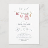 Het is een meisje eenvoudige kleding Waterverf Bab Briefkaart (Voorkant)