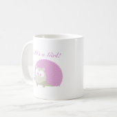 Het is een meisje! Egel Koffiemok (Voorkant links)