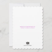 Het is een meisje! Elegant roze en grijze poly-Sti Kaart (Achterkant)