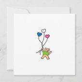 Het is een meisje! Enkele kaart (Achterkant)