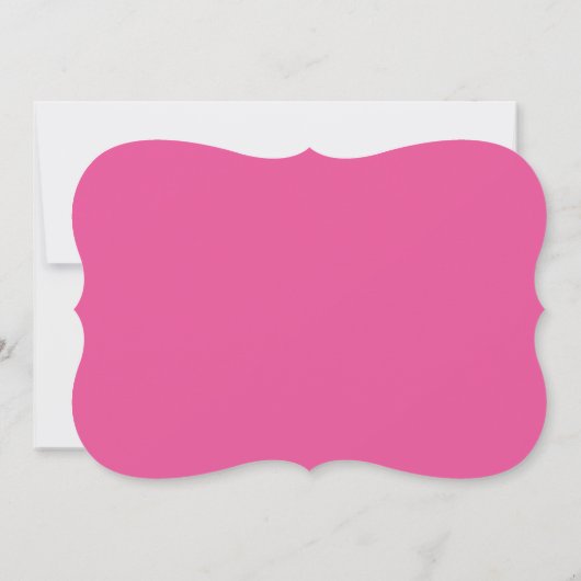Het is een meisje - Flamingo Baby shower Invitatio Kaart (Achterkant)