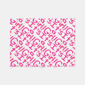 Het is een meisje! fleece deken (Voorkant (Horizontaal))