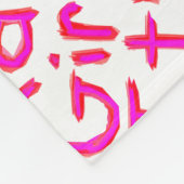 Het is een meisje! fleece deken (Hoek)