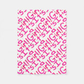 Het is een meisje! fleece deken (Voorkant)