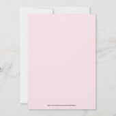 Het is een meisje floral baby wieg save the date (Achterkant)