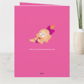 Het is een meisje: gefeliciteerd ! - kaart (Achterkant)