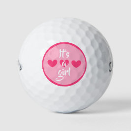 Het is een meisje (gender reveal) golfballen