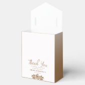 Het is een meisje goud wit bloemig Baby shower Bedankdoosjes (Geopend)