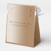 Het is een meisje goud wit bloemig Baby shower Bedankdoosjes (Achterkant)