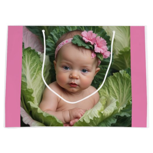 Het is een meisje groot cadeauzakje (Voorkant)