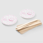 Het is een meisje! handwaaier (Niet-gemonteerd)